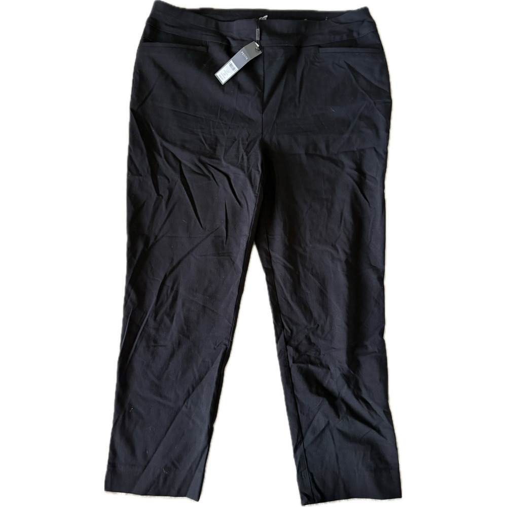NWT Chico's So Slimming 360 Brigitte Petite Black Ankle Pants‎ Size 12P